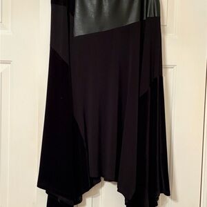 Calvin Klein Asymmetrical Black Skirt, size large